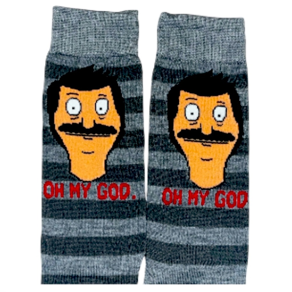 Bob’s Burgers ‘ Oh My God ‘ Novelty Socks NWT
